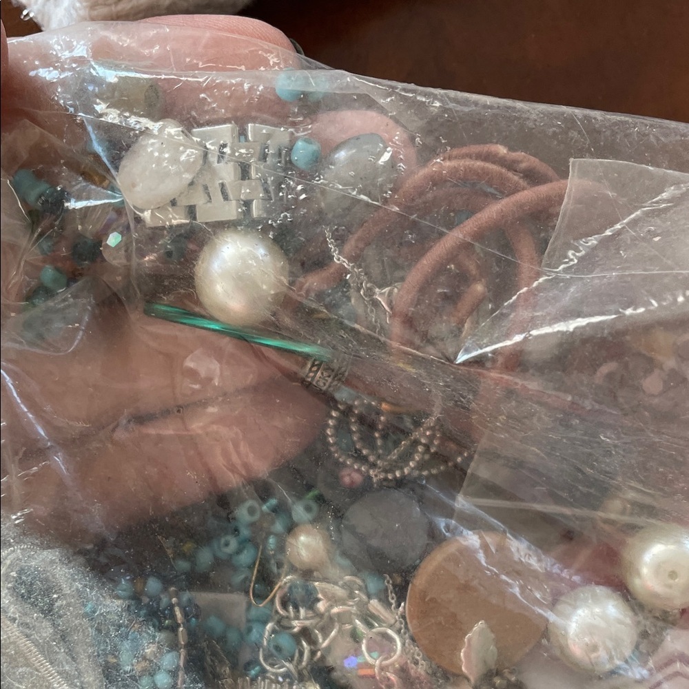 Bagful of Colorful Jewelry Pieces for re-stringing making art - Picture 7 of 9